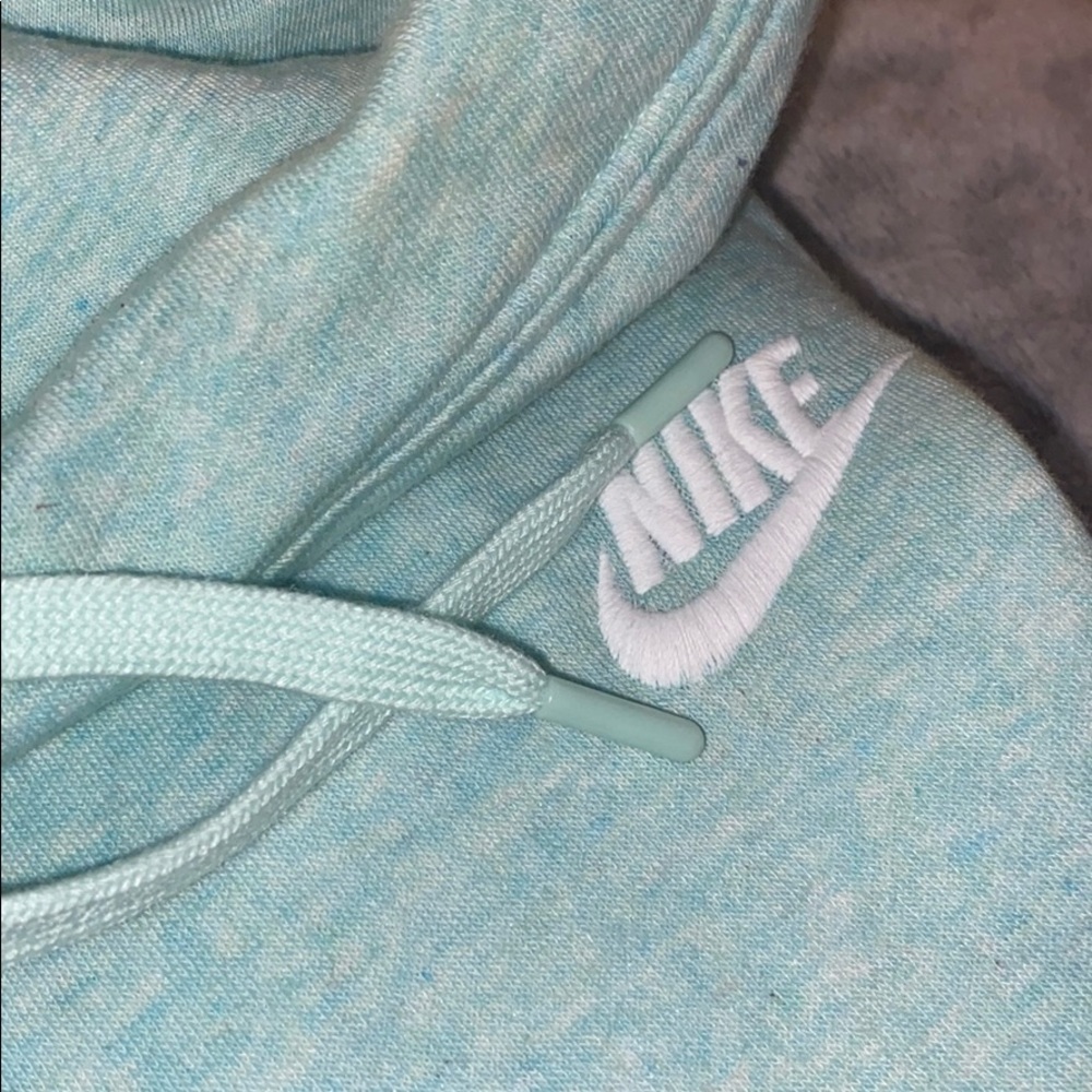 Mint Nike turtleneck Hoodie